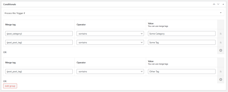 Notification : Conditionals - BracketSpace