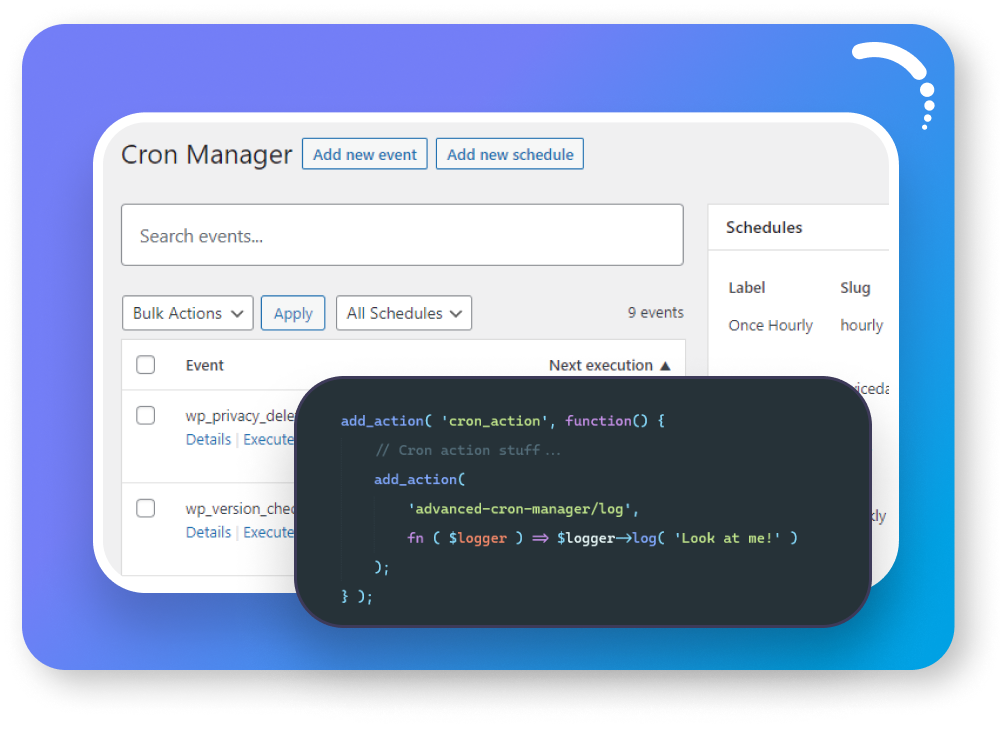 Advanced Cron Manager for WP 11