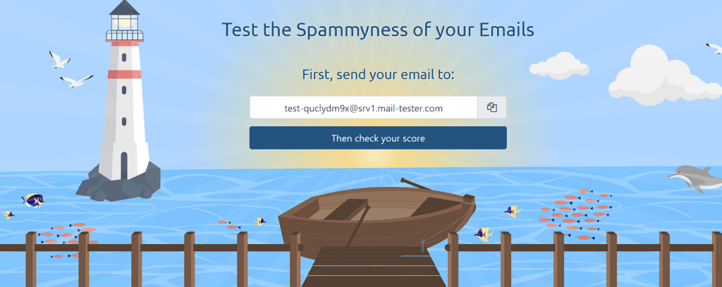 mail-test.com website screenshot 