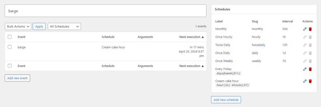 How to schedule WordPress Cron to run on a specific date 3