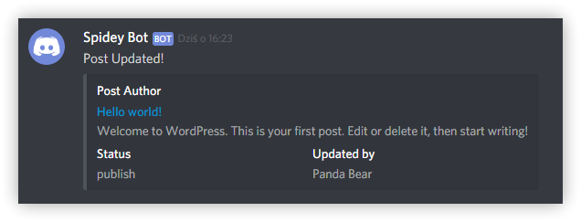 Notification : Discord 12