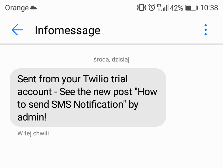 use twilio to send sms free